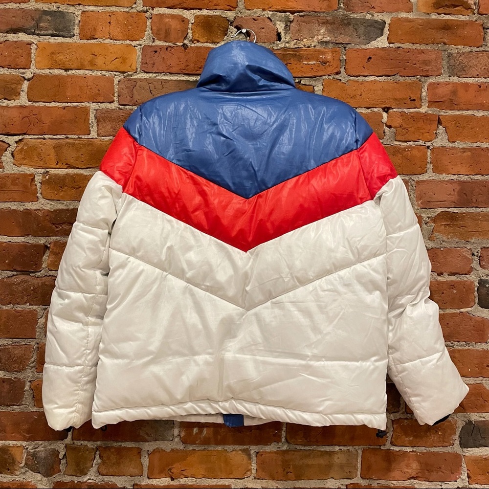Gap Coldcontrol Max High Shine Colorblock Puffer … - image 8